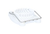Alpina coupe-œufs plastique/acier inoxydable blanc 8x10,5cm