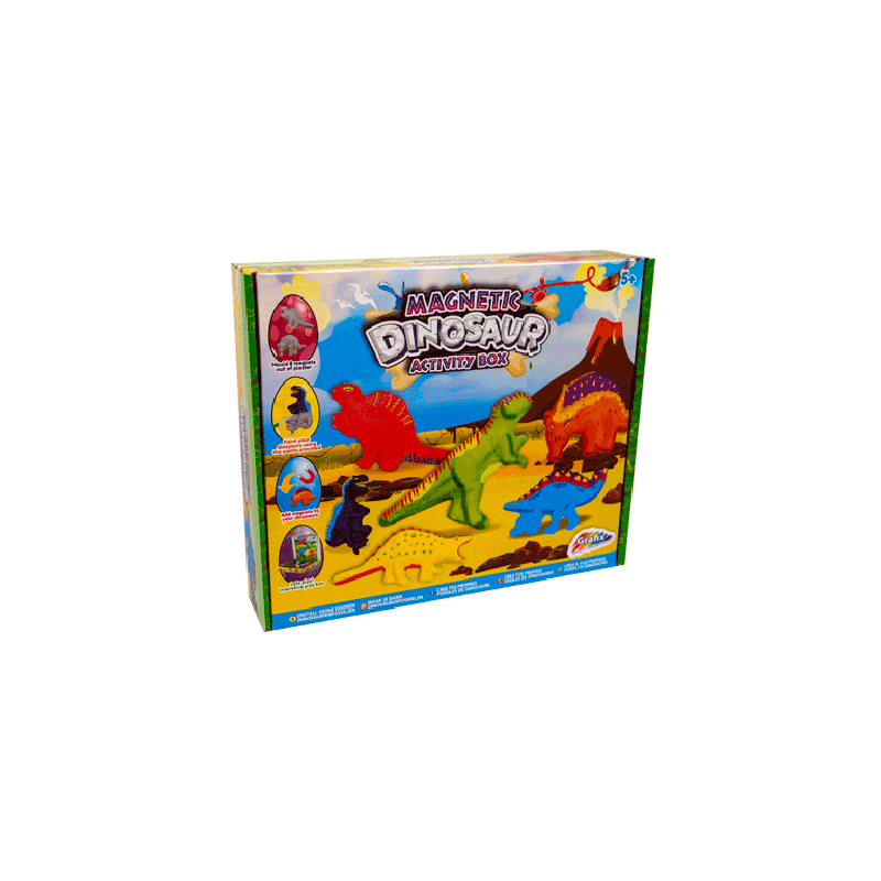 Grafix Magnetische Dino Activity Box 30x25cm 9-12 jaar