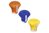 Bestway Flowclear chloordrijver met thermometer 12,7cm assorti kleur