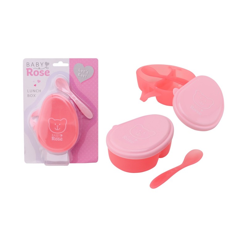 Boîte à lunch John Toy Baby Rose sur carte