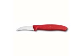 Couteau d'office Victorinox avec lame courbée de 6 cm et manche rouge