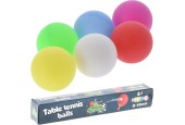 Balles de tennis de table colorées boîte de 6 pièces