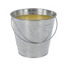 Citronella kaars met 3 lonten in metalen emmer dia.24,5x22cm 1963gram