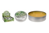 Bougie à la citronnelle en boîte avec couvercle dia 10,5 cm