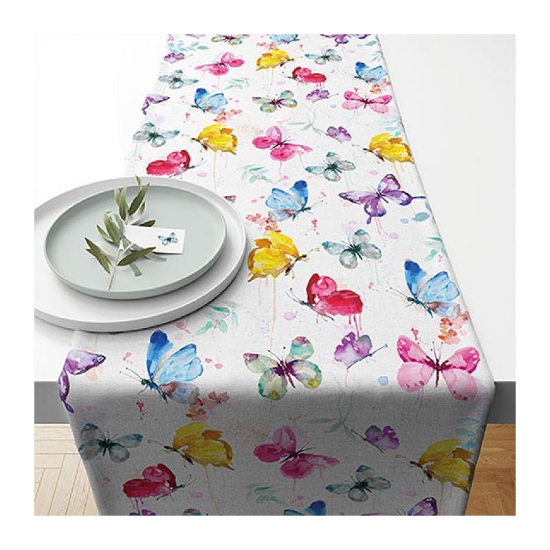 Ambiente Chemin de Table Collection Papillon 40x150cm 100% Coton