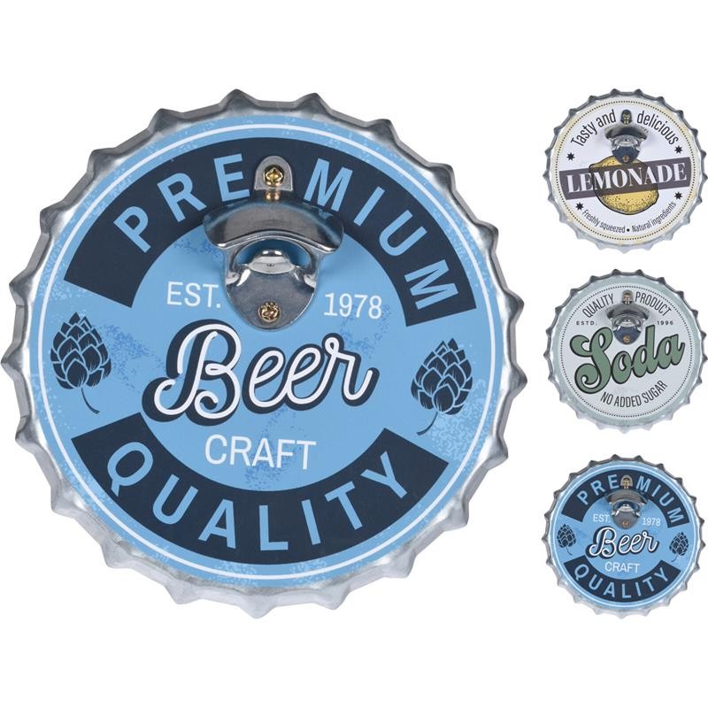 Flesopener Flesdop Vorm 22x22cm