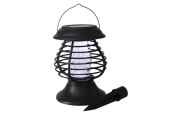 Insecten vanger LED/UV 22cm solar Zwart kunststof