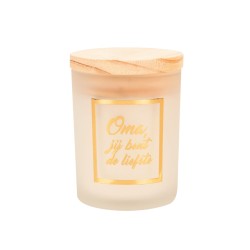 Paperdreams Geurkaars Klein Goud/wit - Oma