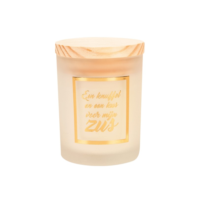 Paperdreams Geurkaars Klein Goud/wit - Zus