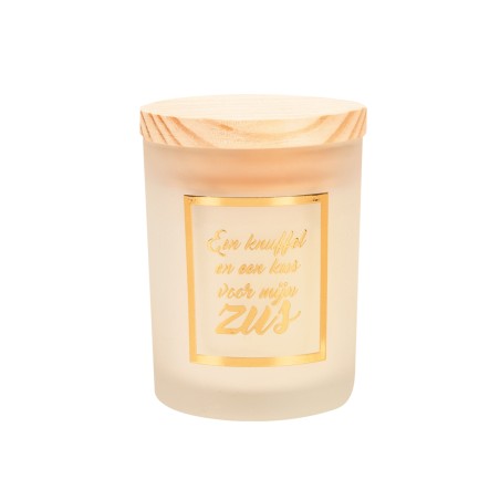 Paperdreams Geurkaars Klein Goud/wit - Zus