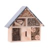 Toiture en bois et métal pour hôtel à insectes 29,5x28cm