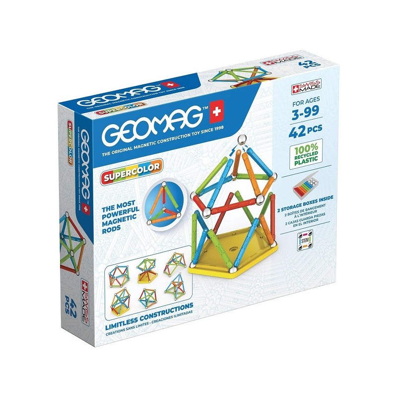 Geomag Super Color Recyclé 42 pcs