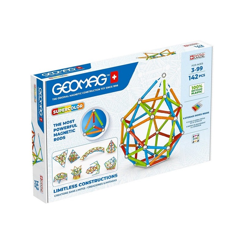 Geomag Super Color Recyclé 142 pcs