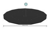 Flowclear afdekhoes Poolcover rond 457cm