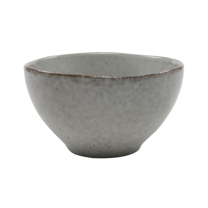 Plat Ø14,5x8cm gris pierre boite de 6 pièces