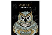 Livre de coloriage à paillettes - Ultimate Black Edition - Forêt Gelée