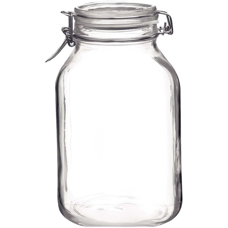 Bormioli Weckpot Inmaakpot Vierkant 1,5ltr Fido Pak A 6 St.