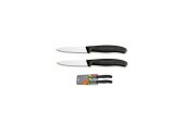 Victorinox Eplucheur de légumes lisse noir 2 pièces sur carte