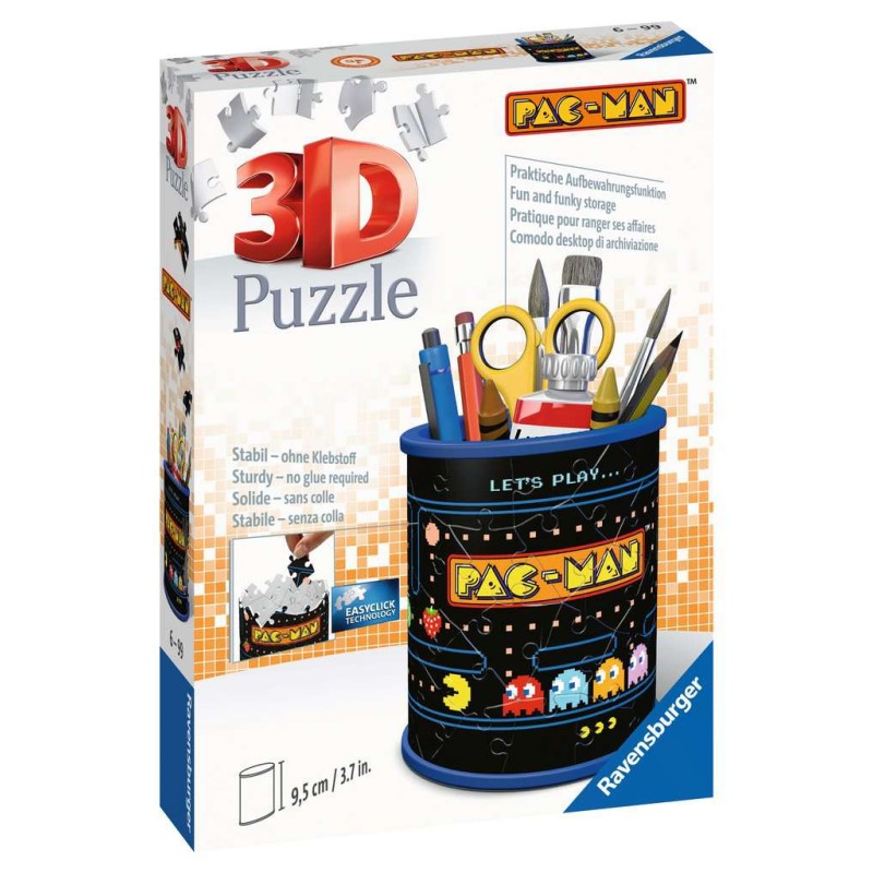 Ravensburger 3D Puzzel Pennenbak Pac-man 54 Stukjes