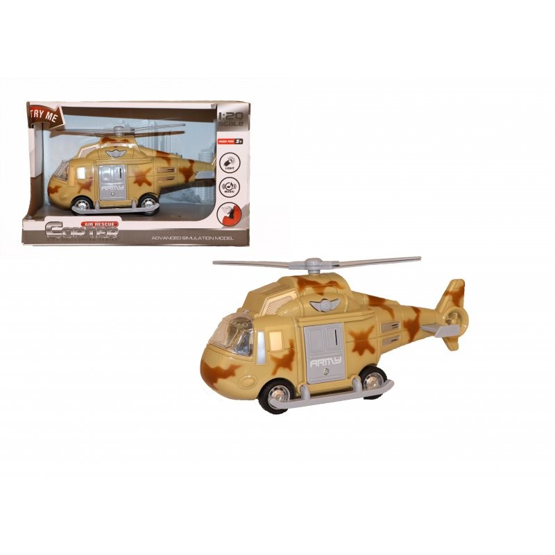 Friction d'hélicoptère avec lumière et son 20cm
