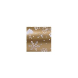 Toonbankrol 50cm kerst Merry Christmas goud 200m