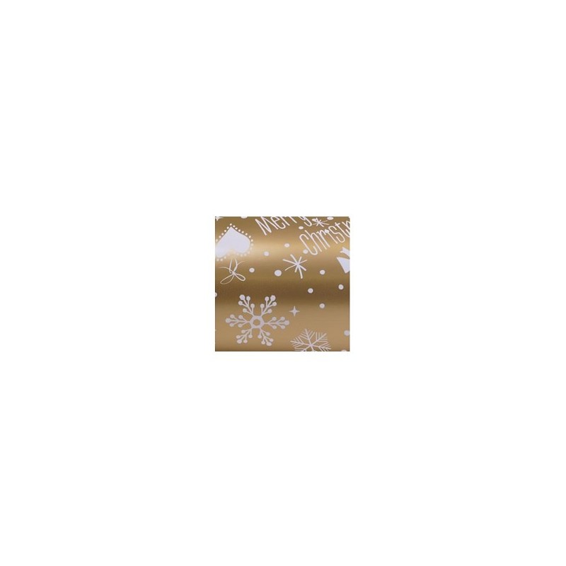 Toonbankrol 50cm kerst Merry Christmas goud 200m Toonbankrol 50cm kerst Merry Christmas goud 200m