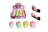 Presse mignon bébé licorne 9cm rempli de poudre