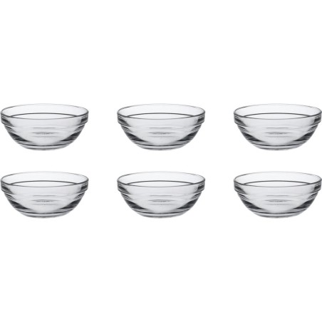 Duralex Schaal Lys Rond Stapelbaar 200ml Hardglas 6 Stuks 10,5x4.3cm