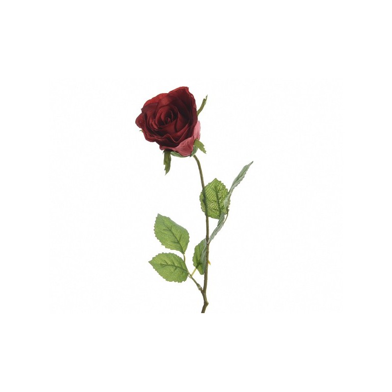 Decoris Rose polyester Ø7-H45cm