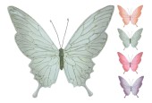 Décoration murale papillon en métal 23,5x19cm