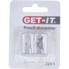 Set de taille-crayons en métal 2 pièces