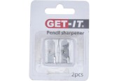 Set de taille-crayons en métal 2 pièces