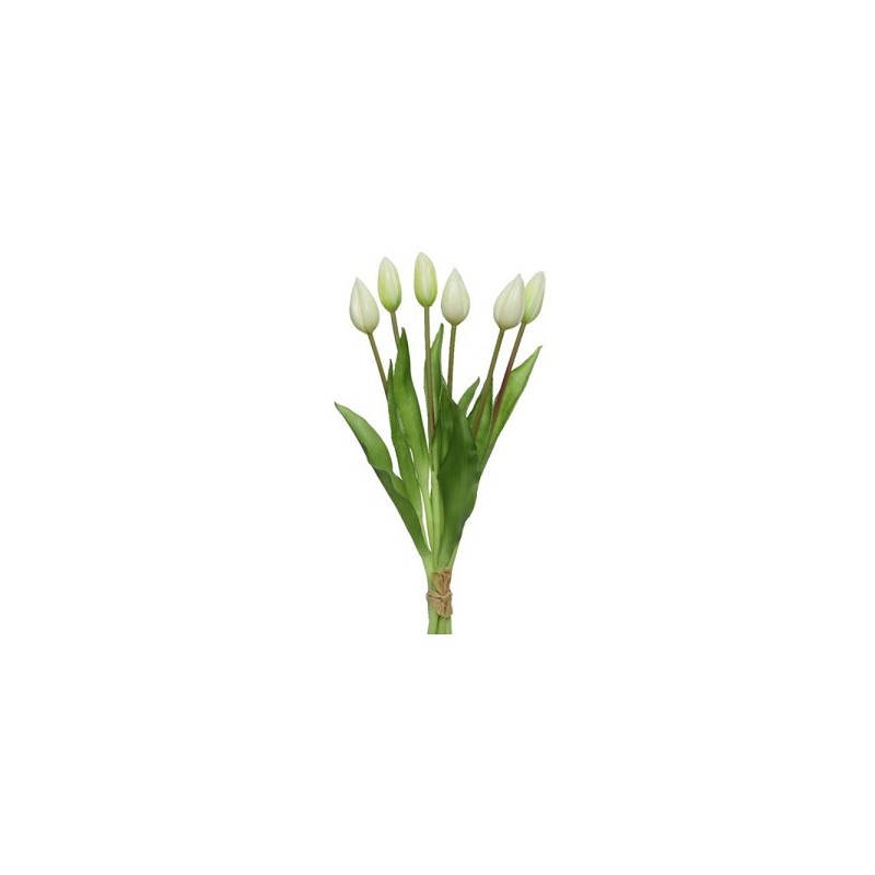 Decoris Tulipe sur tige pvc crème 10x10xH40cm