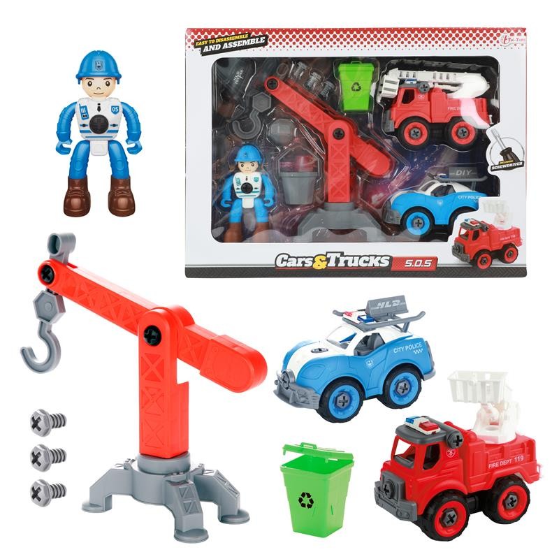 Toi Toys Cars&Trucks ensemble de jeu service d'urgence avec accessoires