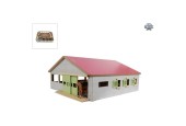 Kids Globe Paardenstal Met 3 Boxen En Binnenbak 62,5x54x25cm 1:32 Roze