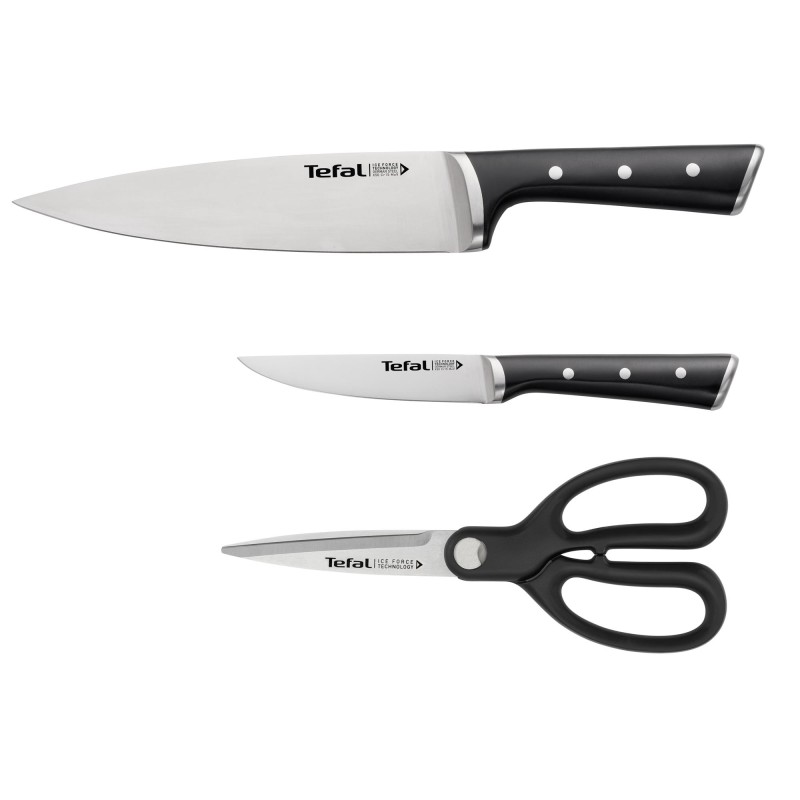 Tefal Ice Force Set de ciseaux et couteaux 3 pièces