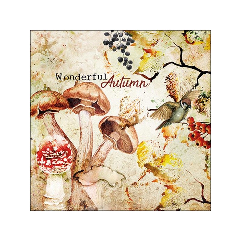 Serviettes Ambiente Merveilleux Automne 33x33cm