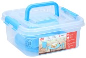 Set pique-nique Alpina pour 4 personnes dans une boîte à emporter en plastique