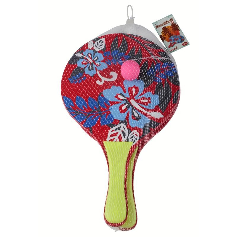 Jeu de ballons de plage en bois