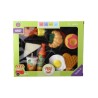 Set de jeu nourriture 14 pièces dans une boîte 25x20x4,5cm