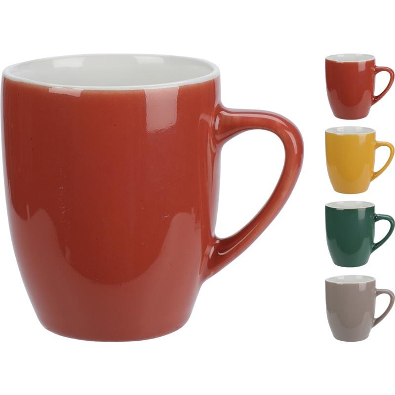 Tasse poterie 240ml couleur assortie