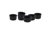 Creme brulee schaaltje set a 6 stuks Ø9x5cm mat zwart