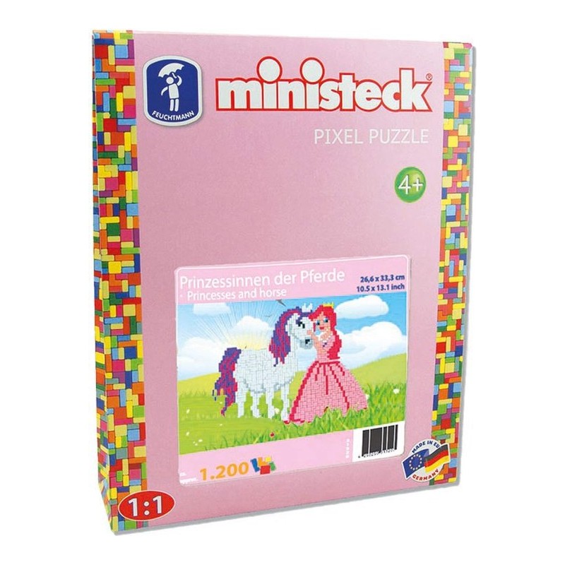 Ministeck Prinses met paard XL set 1200-delig