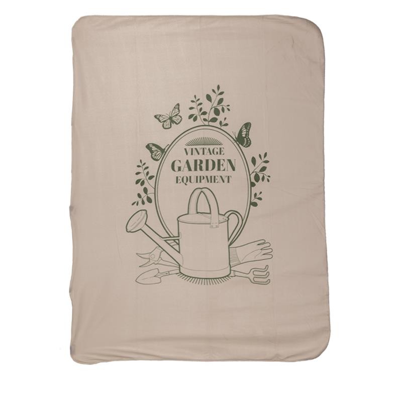 Esschert Design Plaid polaire "Jardin vintage" 130x180cm