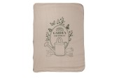 Esschert Design Plaid polaire "Jardin vintage" 130x180cm