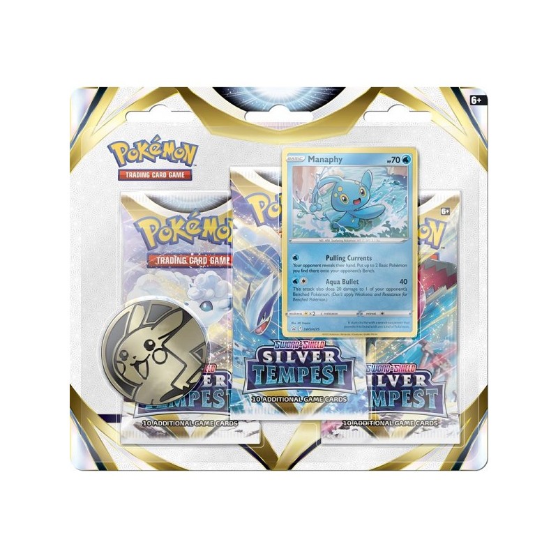 Pokémon TCG Sword & Shield Silver Tempest 3BB Boosterblister