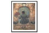Grafix Diamond Painting Anton Pieck - Man Met Rozen 40x50cm