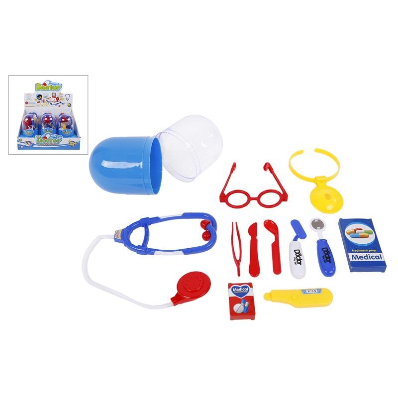Set de médecin 6 pièces en capsule 20cm