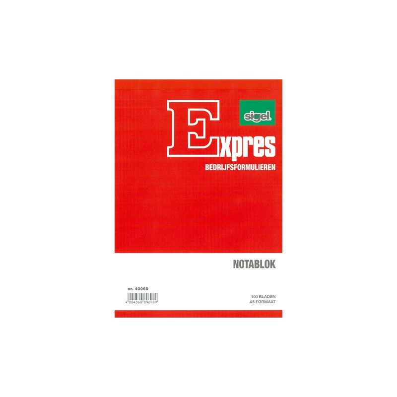 Sigel Notablok A5 Hoog 100 Blz Pak A 5st