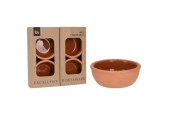 Excellent Houseware Tapasschaaltjes Terracotta Ø10xh4cm Set A 4 Stuks